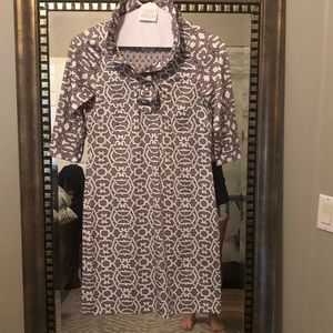 Gretchen Scott Ruffle neck dress